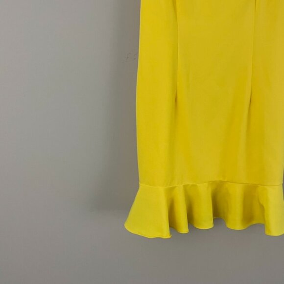 Lovers and Friends Teddy Ruffle Mini Dress in Yellow Size Small - Picture 6 of 7